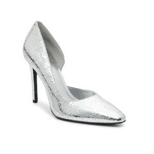 Vince Camuto | Metallic Silver Textured Heels, Size 8